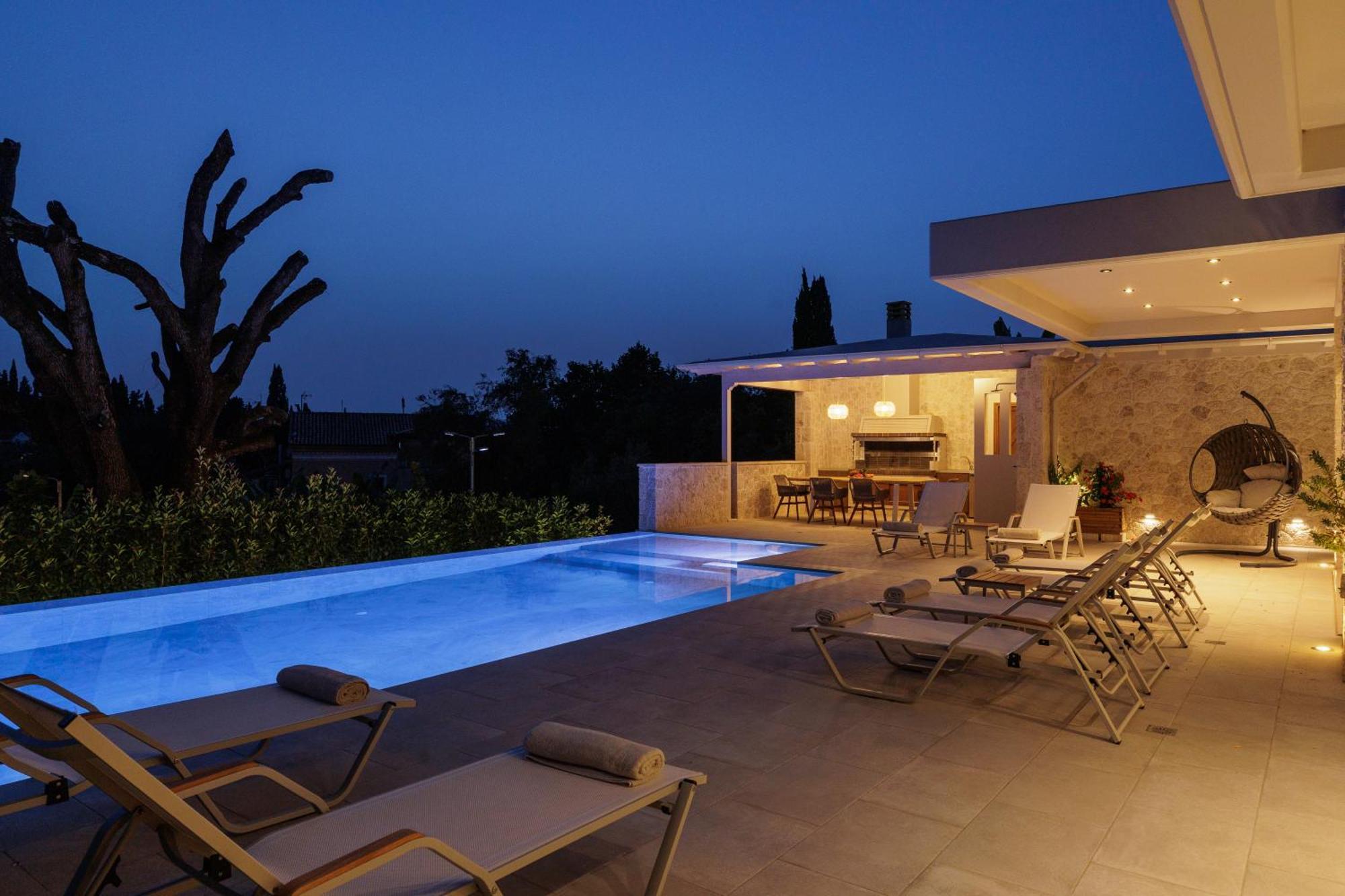 My Mediterranean Corfu Luxury Villa With Private Swimming Pool Kontokali Dış mekan fotoğraf